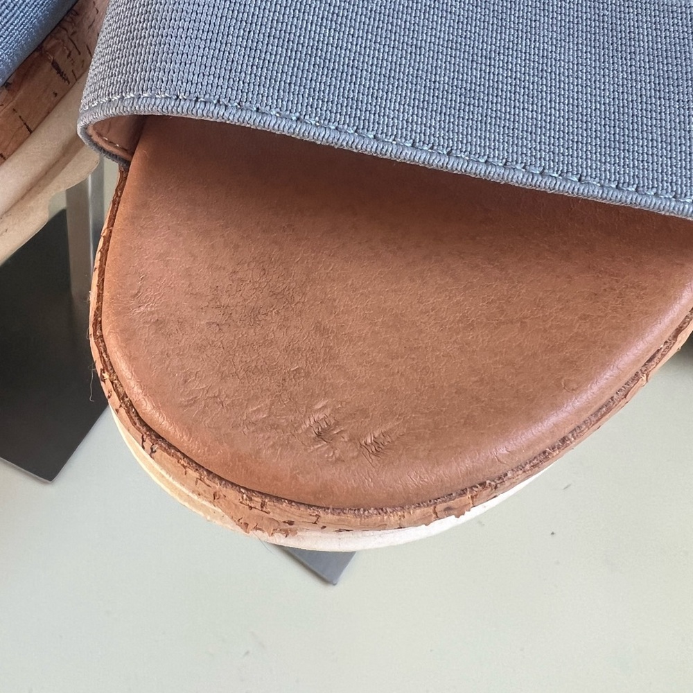 Steve Madden Elba Women's Platform Sandals - Blue size 9 - Picture 7 of 8